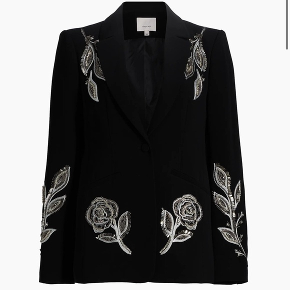 cinq a sept Jackets & Blazers - Cinq a Sept Karlie Beaded Paisley Blazer
